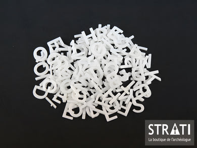 Lettres, 12 mm, 133 pièces